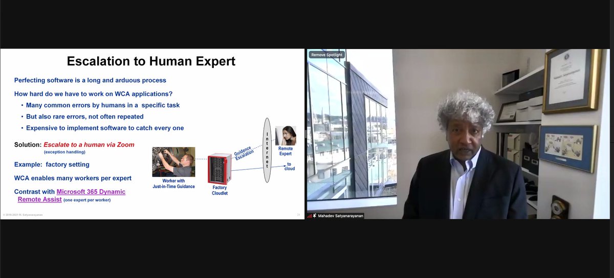 Live now: Mahadev Satyanarayanan diving deep into wearable AI and more! just-infras.illinois.edu