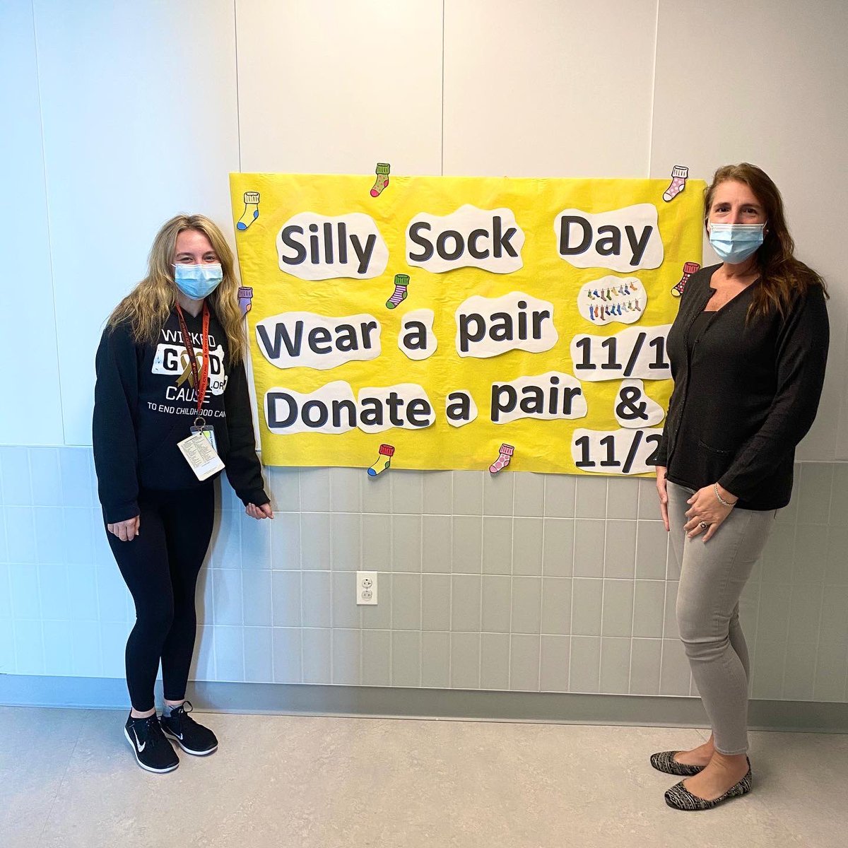 actionteamcmhs's tweet photo. Silly sock day at Carver Elementary School on 11/19 and 11/22!!!! Wear a pair and donate a pair!!! ❤️🧦 I could not help but have the biggest smile on my face as I was walking through CES today seeing all of the incredible posters the students made! https://t.co/wgmwZ5SwDJ