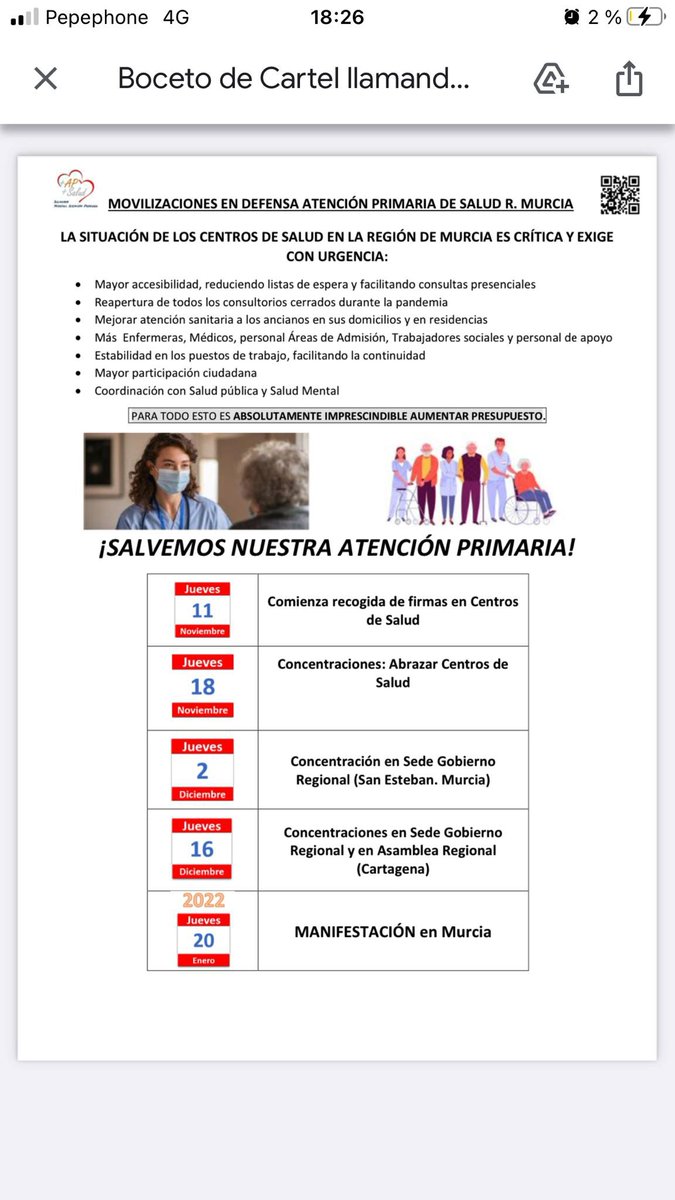 Porque queremos una Atención primaria digna para todos, en <a href="/CS_TotanaSur/">CS Totana Sur</a> estamos recogiendo firmas de apoyo al manifiesto para #salvemosLaPrimaria . Nos ayudas ? Puedes firmar en la consulta de tu médico o enfermero y también en administración.