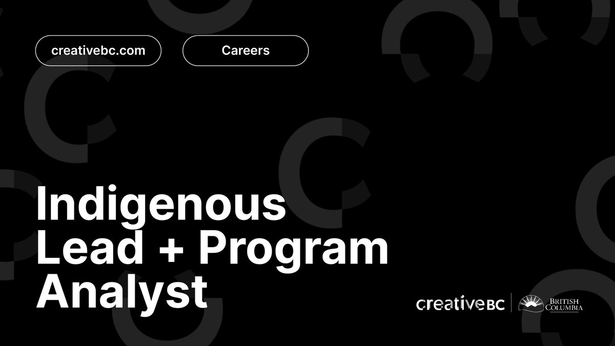 creativebcs's tweet photo. WE'RE HIRING: Champion the new @Rogers + @creativebcs #IndigenousFund and support our granting activities as part of our expert funding team!
→ Apply by November 30th https://t.co/m4ANLrj5QN
#yvrjobs #bcjobs #IndigenousFilmmakers #BCFIlm #FilminBC #Grants #Funding https://t.co/W9nN4aeU9t