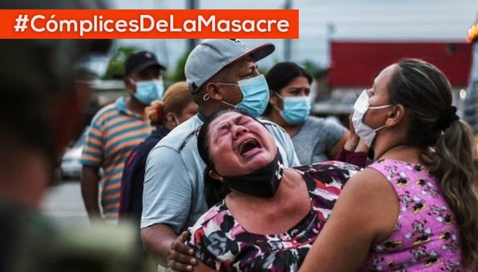 JennyVelascoEc's tweet photo. No olviden que mientras @LassoGuillermo participaba de un evento sin relevancia de los #EEUU en Ecuador, en las cárceles se vivía una masacre. ¿Qué hicieron? Nada, pues lastimosamente son #ComplicesDeLaMasacre. Esto también es corrupción.

#LosCorruptosSiempreFueronEllos https://t.co/3ZEos2jXLf