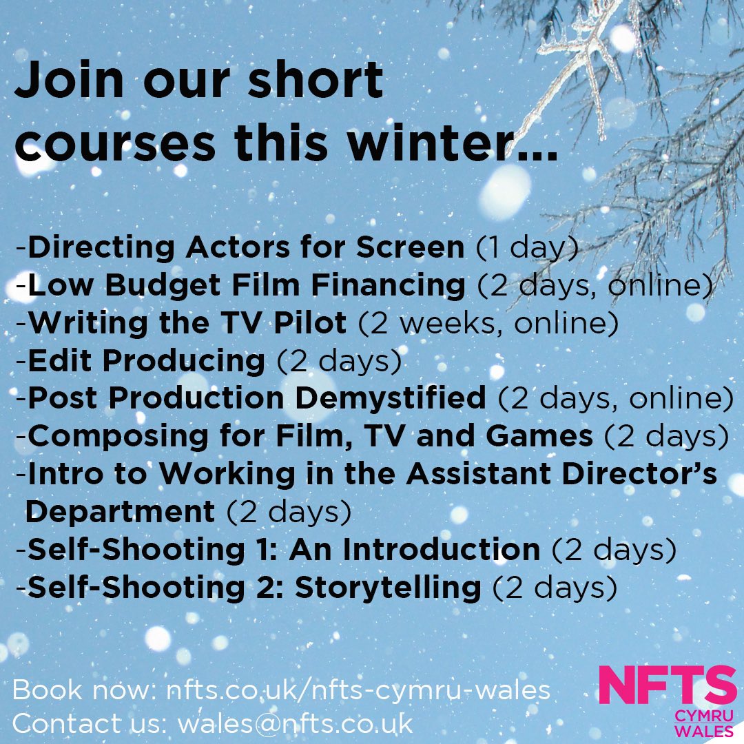 NFTSCymruWales's tweet photo. 🎥🎬Are you up for some skills-enhancing, thought-provoking, confidence-building, awe-inspiring courses? You are? Well look no further my friend. https://t.co/5MM4Wdd12R https://t.co/1cpyLpT8cn