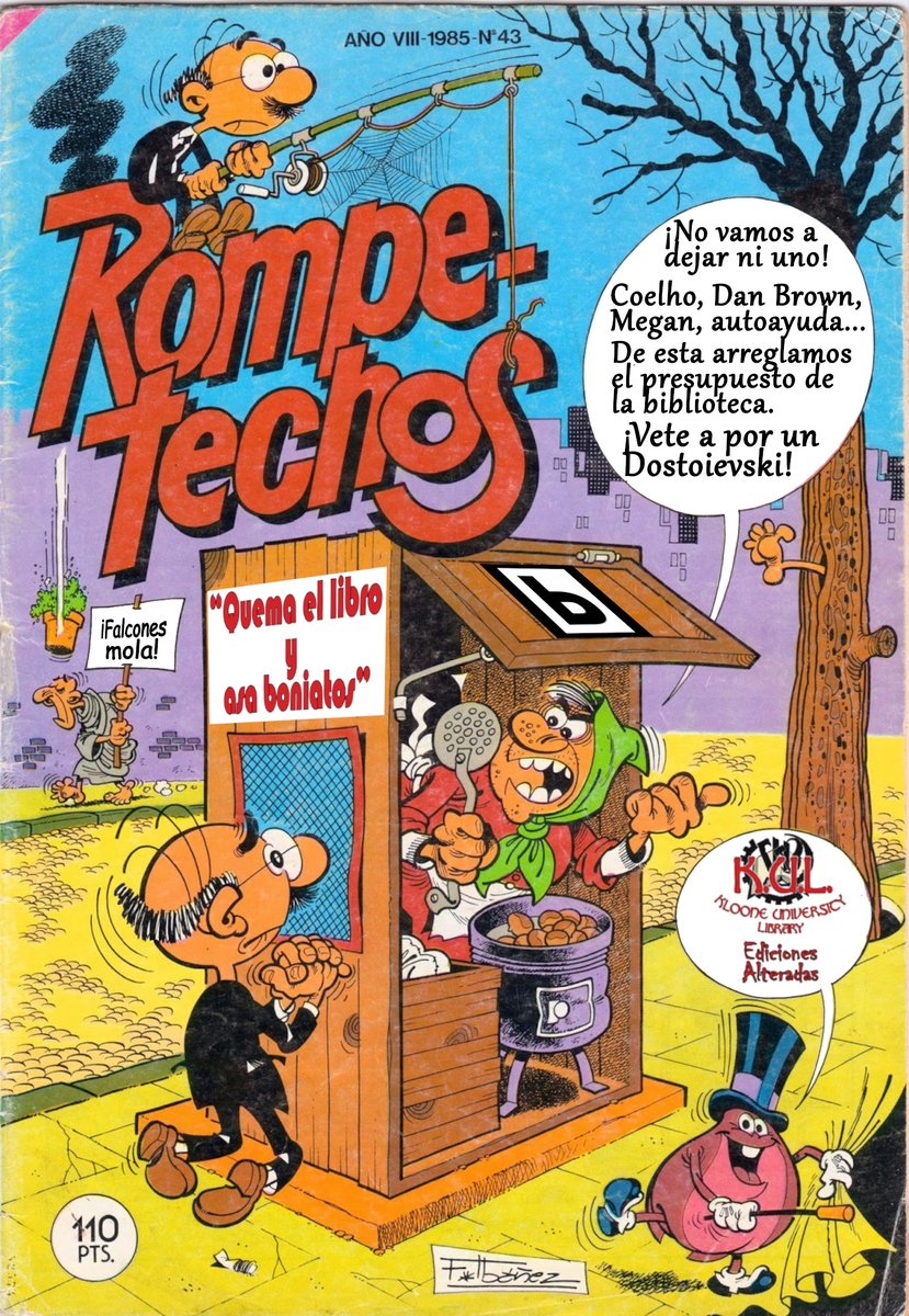 ton_carcedo's tweet photo. Sus deseos son órdenes señá @Frikitecaris! Y otros incitadores @Juanma_Santiago @diaetarum.
Más que un #memebibliotecario #bibliomeme, me ha salido un #EdicionesAlteradas
#QuemaElLibroyAsaBoniatos #Loquediiiiigalaseñorita
#SoyGracitaMorales #Expurgodelbueno #Biblioteca https://t.co/RjQmzYtHcN