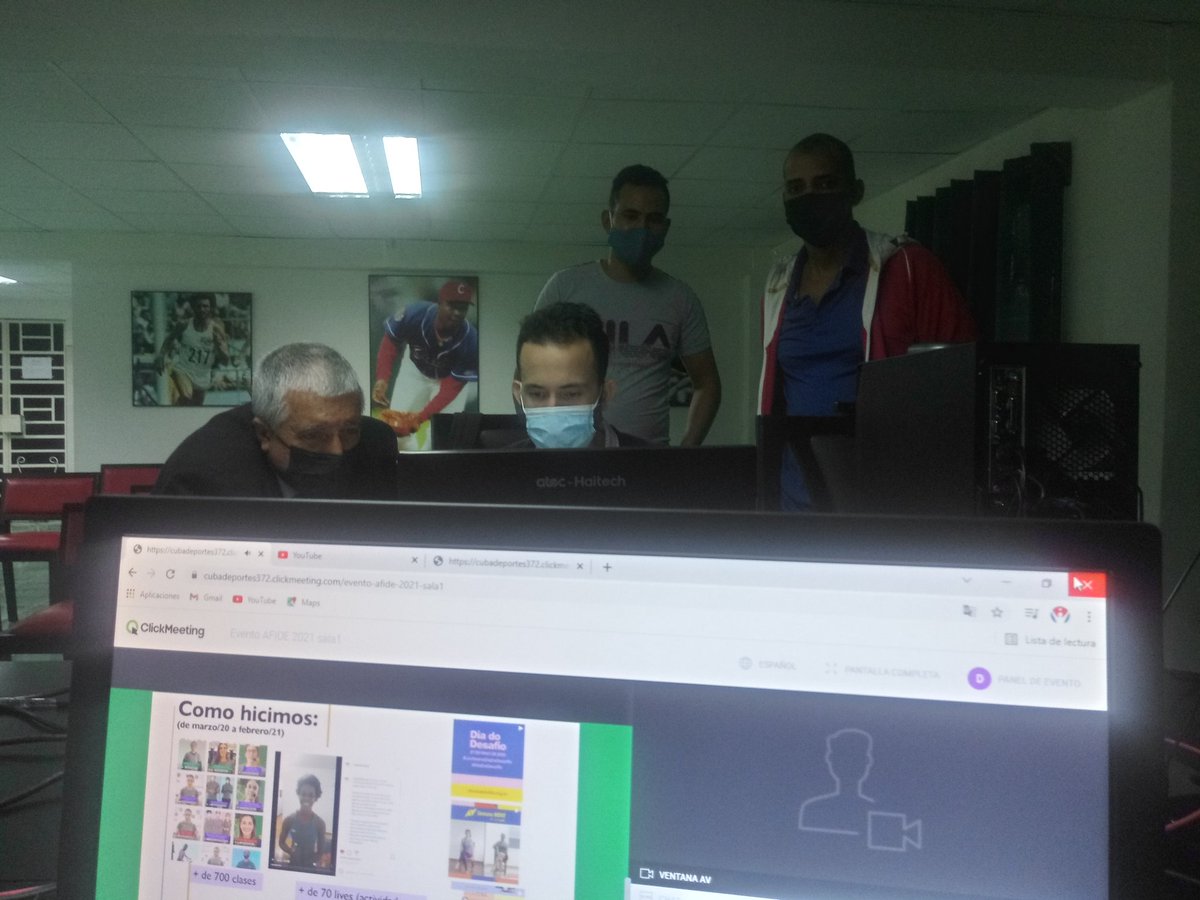 EricGut92632804's tweet photo. En equipo de trabajo activo se desarrolla el VII Taller de Ocio, Tiempo Libre y Actividades Recreativas de #AFIDE2021, interesantes propuestas amenizan el ambiente del Taller, #DeporteCubano #RecreaciónFisica https://t.co/UqTTijLsNR