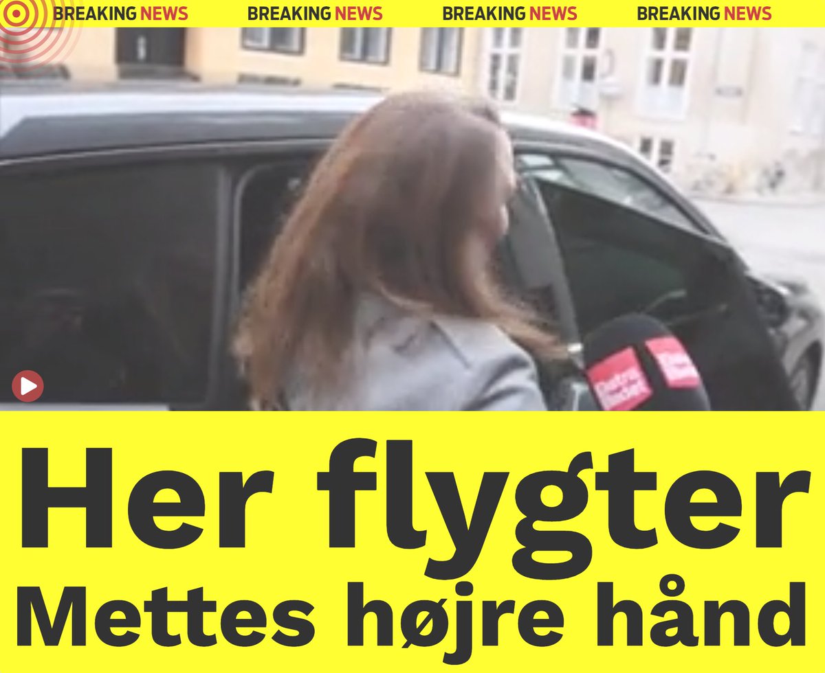 elmelund's tweet photo. BREAKING NEWS! »Panik før afhøring!« »Flugtagtige scener!« ... Eller: Barbara Bertelsen går ud af en dør og sætter sig ind i en bil, mens hun siger til EB's journalist, at hun ikke har nogen kommentar før morgendagens afhøring. https://t.co/SXXWxLLr3b https://t.co/rjq3PcVqB2