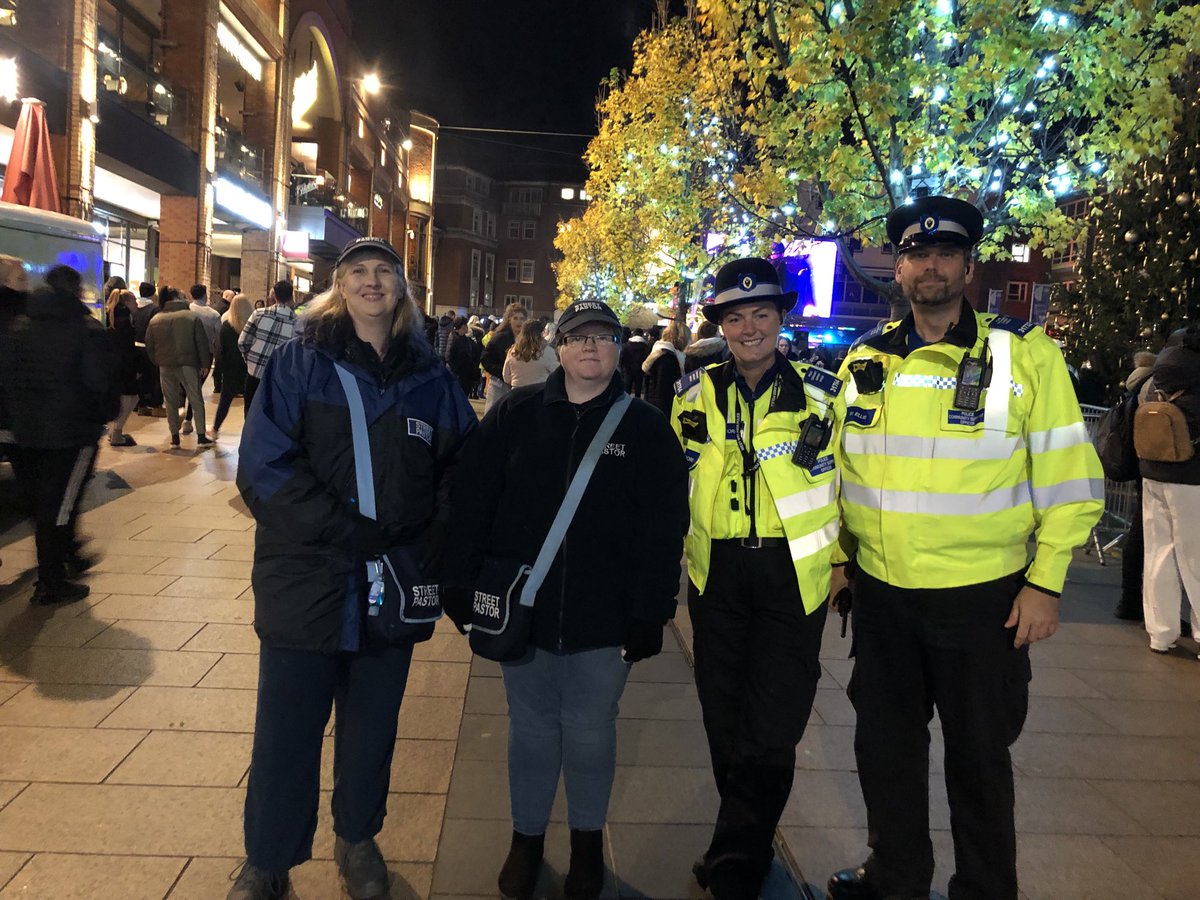 CovStreetPastor's tweet photo. Street pastors out for lights switch on https://t.co/KIn9iuCErp