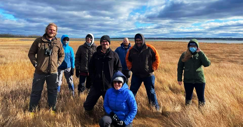 CleanFoundation's tweet photo. This week, the Clean Coasts team was grateful to be joined by partners #CBWES, @TampaBayWatch, @RAEstuaries, @UINR, CMM &amp; @Netukulimk during visits to both the #PLFN &amp; #MillbrookFN coastal restoration sites to gather feedback, problem solve and discuss next steps. https://t.co/HYFcu685mO