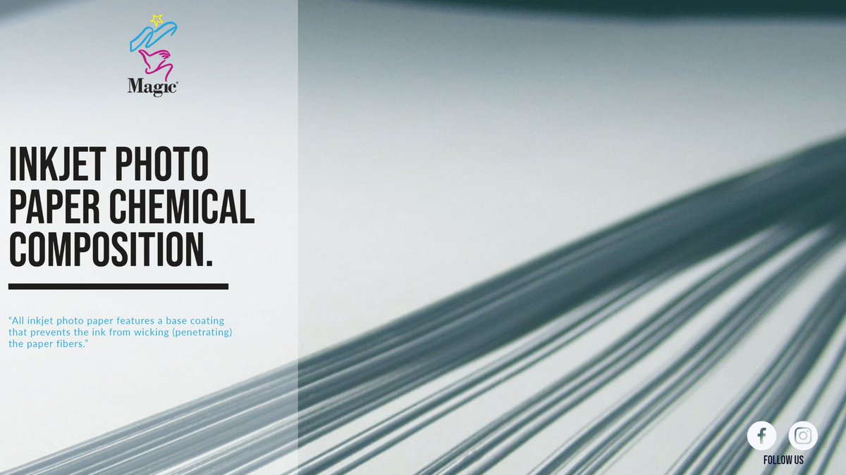 MagicInkjet's tweet image. Our latest blog post dives into the chemicals used in #Inkjet photo paper. Gain more insight on how Inkjet photo paper varies from one #manufacturer to another.

Read more directly here ➪ bit.ly/MBP1117 💻
-
#MagicInkjet #MagicInkjetPaper #BlogPost #Blog #Blogger