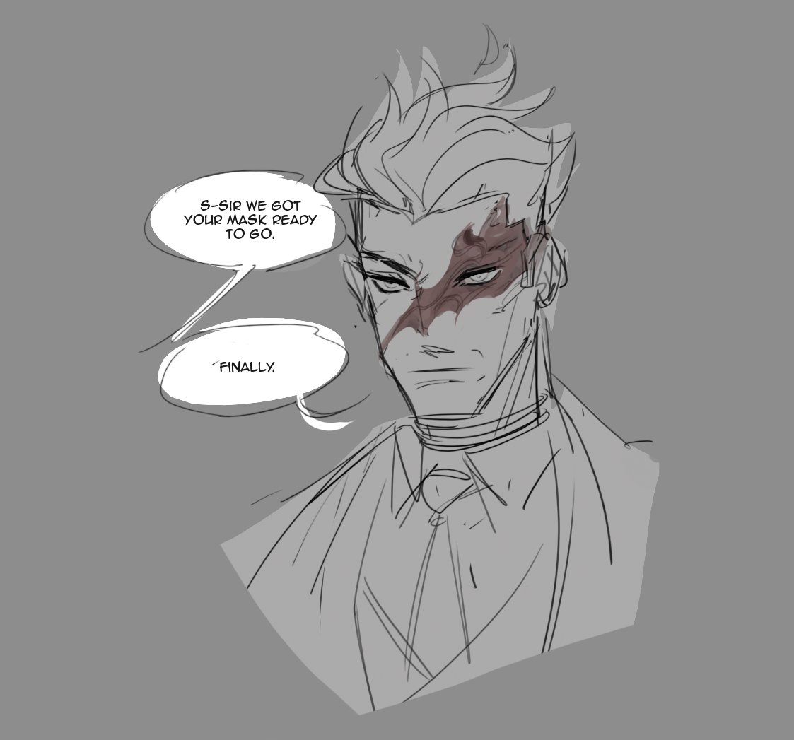 and some brand brain rot id like to think debonair brand has a burn mark underneath that mask..