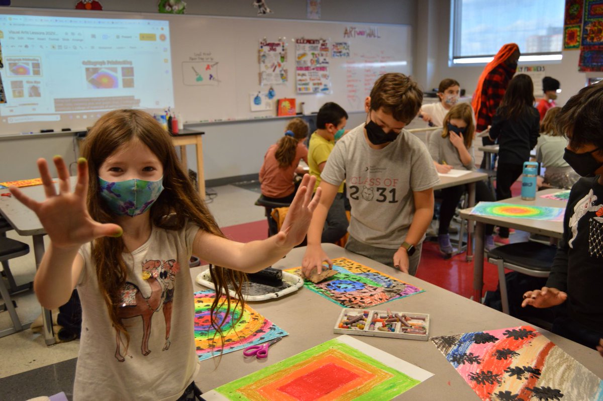 BASISIndBK's tweet image. Stopping by Ms. Weather&apos;s art class was such a pleasure today. Here students in 3Na experiment with collagraph printmaking. #printmakingstudio #artlover
