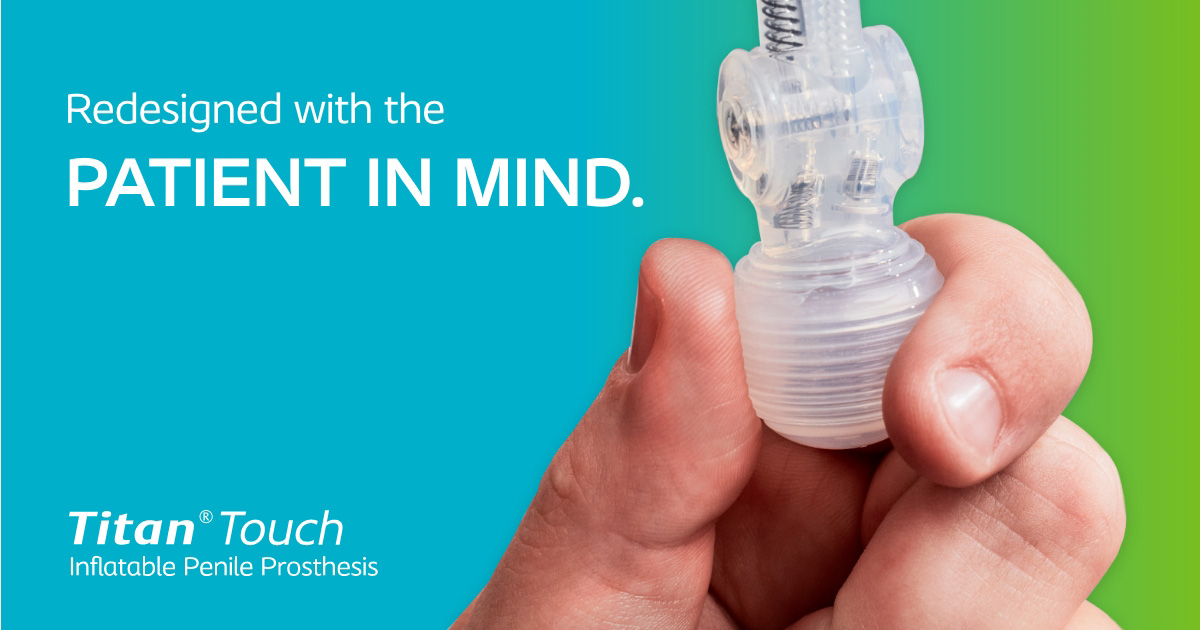 Coloplast_MD's tweet photo. You asked, we listened. With a simplified design and fewer internal components, the innovative new Titan® Touch IPP gives your patients the confidence that comes with improved performance. Learn more:  https://t.co/c7CigjS3yP https://t.co/DP6sl7sy0y