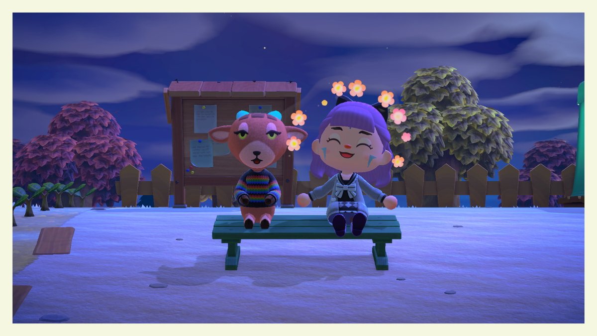 rococomusume's tweet photo. Hanging with Pashmina #AnimalCrossing #ACNH #NintendoSwitch https://t.co/6GfG17LBgf