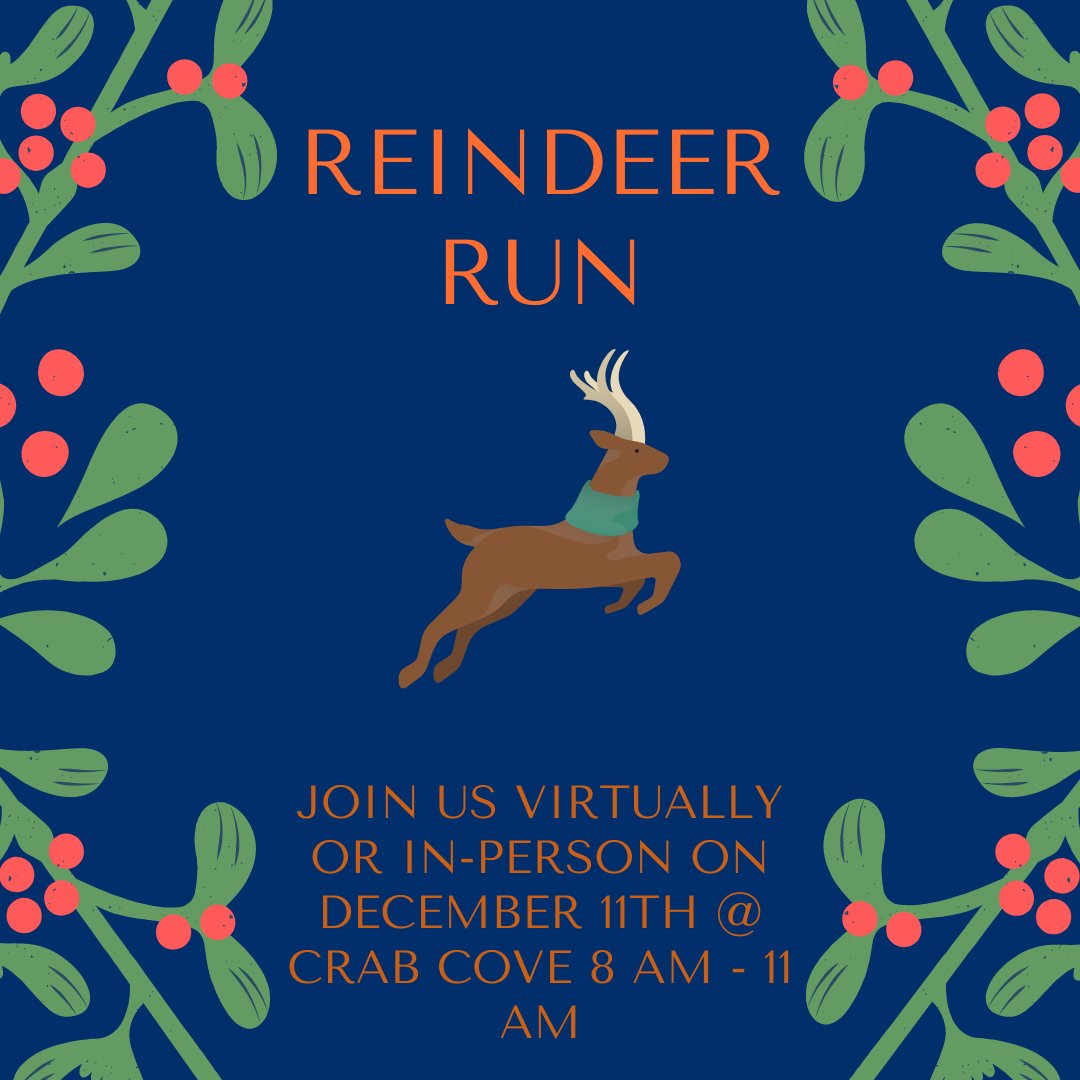 Mark your calendars! December 11th is our annual Reindeer Run both virtual and in-person! The in-person event will be at Crab Cove. If you’re only interested in that pasta, you can purchase that on its own. For more details click here:  bit.ly/3CkTBW8