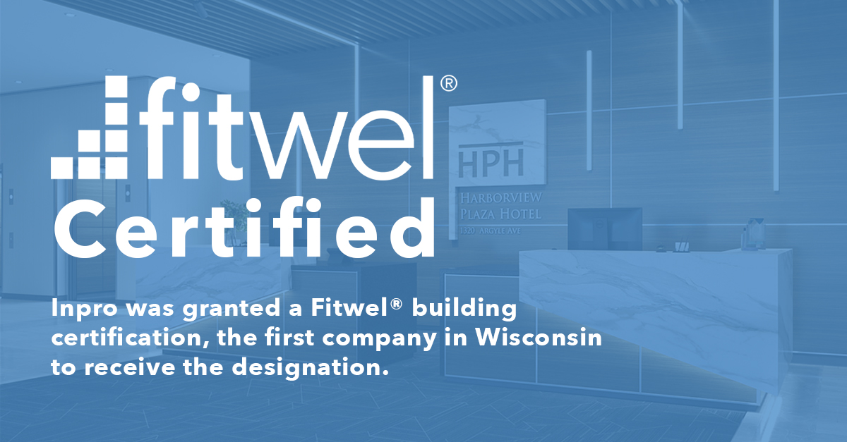 InproCorp's tweet photo. By putting an emphasis on employee well-being, Inpro earned a @Fitwel building certification, the first company in Wisconsin to receive the designation.
https://t.co/g97siPLf8B
#BuildingHealthforAll #FitwelCertified #Inpro https://t.co/ZknXDVC37M