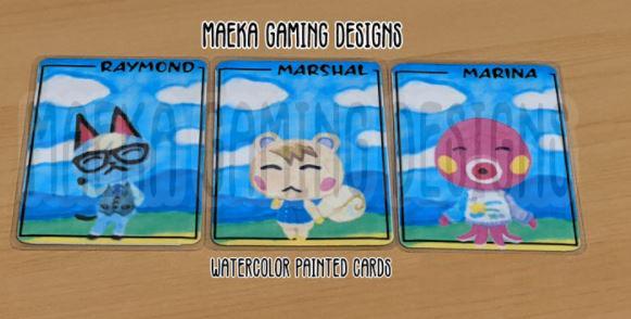 MaekaAmaya's tweet photo. I make cute painted #AnimalCrossing collectible cards with NFC chips in them at https://t.co/8Hk14qSQSM. Interested in scanning something specific to them? Let me know and I'll see what I can do. #ACNH #AnimalCrossingNewHorizions https://t.co/0wySPweLQx