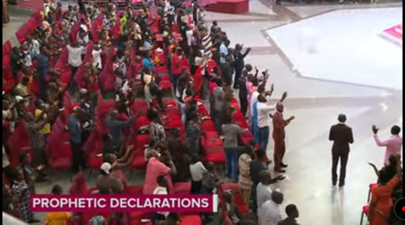 "As you from here tonight, the honour of a King comes on you. By daybreak, your mockers will return to celebrate with you. Every agent of untimely death will have no access to you &amp; your family members. Go in peace!"~Bishop David Abioye
#LFCGoshen
#MidweekCommunionService