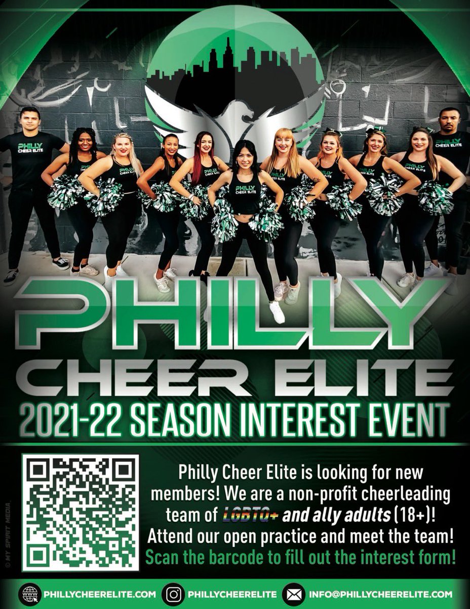 PhillyCheer's tweet photo. Come to practice on December 7th at 7:00 PM! (The address will be sent out after the form is filled out) You don’t need to live in Philly but need to be able to get to Philly for practice once a week! DM this account with questions or visit the website 
https://t.co/czjlWvjwOm https://t.co/uADP15DFWr