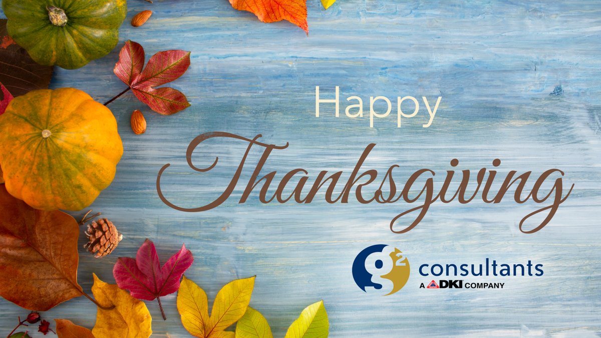 g2ci's tweet photo. From all of us at G2 Consultants, Happy Thanksgiving. #Thanksgiving #G2 #industrialhygiene https://t.co/np1VZHNEzV
