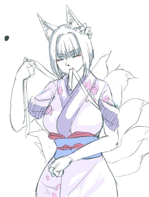 #アズレン版深夜の真剣お絵かき60分一本勝負
肌色はあかんらしいので 