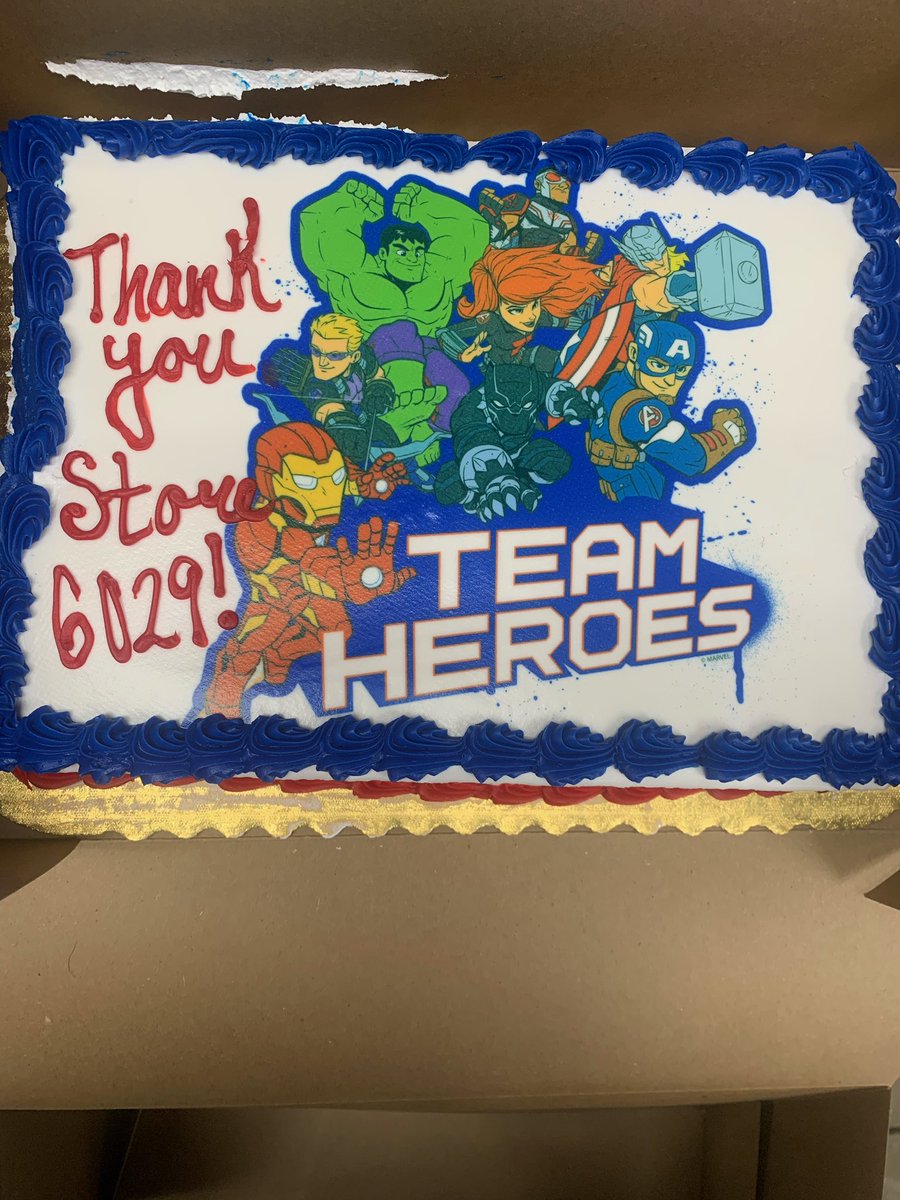 DoversJonathan's tweet photo. Team Avengers at 6029 ready to eat some cake! #sritnstorm https://t.co/vQD1AZtVok
