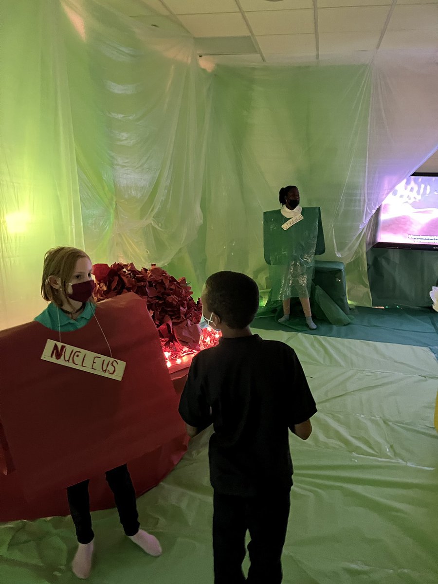 usabbs's tweet photo. @DrJohnHHeardEl1 students giving tours in the plant cell @BibbSchools room transformation #vipbibb https://t.co/2awhYC7FQK