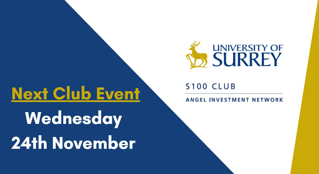 S100Club's tweet photo. Are you a local #investor wanting to #invest in tech #startups?  Join our next 'in-person' club event on 24th Nov and get to hear 6 exciting investment opportunities! Contact me on LinkedIn if you are interested in attending: https://t.co/WPfM3HLG22 https://t.co/bNFkxpX2Jf