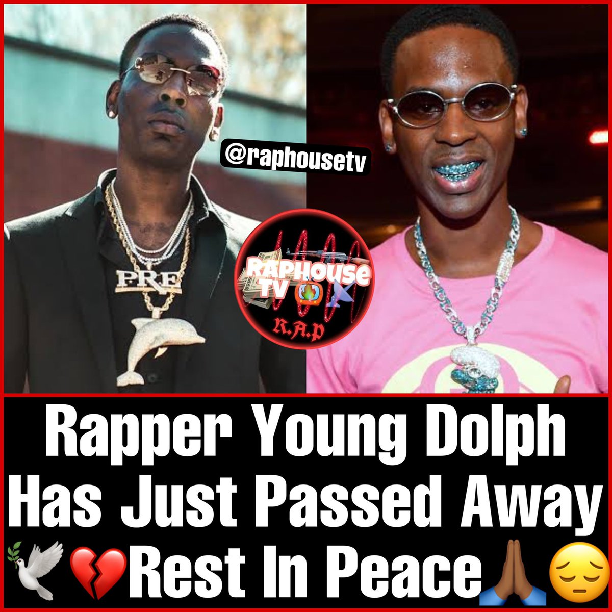 raphousetv2's tweet image. Rest in heavenly peace Young Dolph 🙏🏾he was shot and killed
