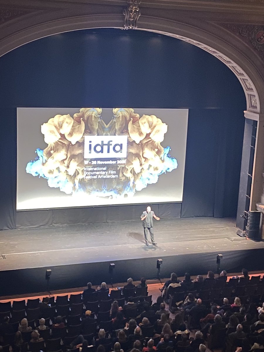 Great @idfa opening by artistic director <a href="/orwany/">ปลาทูแปะลิ้งค์</a> at Carré! Stressing the importance of culturele and physically coming together! #Corona