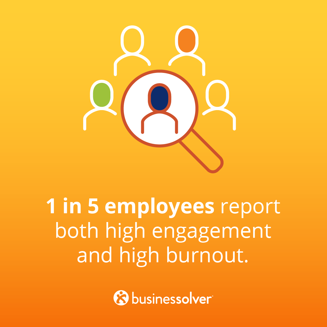 businessolver's tweet photo. On the verge of burnout? You're not alone. In good times and bad, HR is on the front lines. Click ➡ for burnout stats and check out our infographic for tips for managing stress: https://t.co/zKZEMzhA3F #AE2022 #annualenrollment #HRburnout #OwnYourZen https://t.co/SMN8ncTbmm