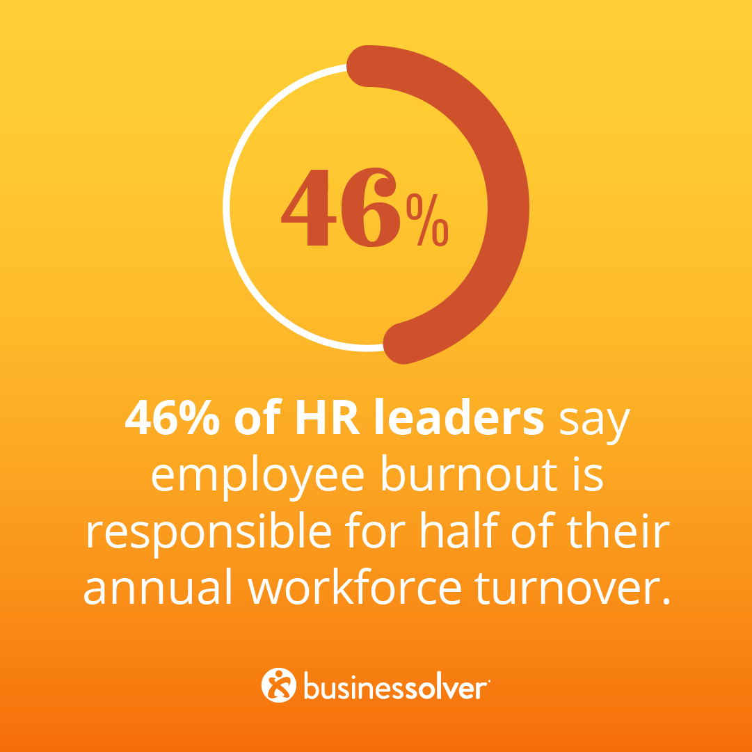 businessolver's tweet photo. On the verge of burnout? You're not alone. In good times and bad, HR is on the front lines. Click ➡ for burnout stats and check out our infographic for tips for managing stress: https://t.co/zKZEMzhA3F #AE2022 #annualenrollment #HRburnout #OwnYourZen https://t.co/SMN8ncTbmm
