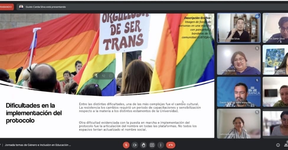 CFTesTarapaca's tweet photo. #comisiondegenero en el #CFTEstatalTarapacá estamos comprometidos c/ la equidad de género y la inclusión. Aquí no sobra nadie! Ahora capacitándonos para establecer protocolos y así lograr que tod@s en nuestro campus sean l@s mejores e integrales #TécnicosParaTarapacá
#Inclusión https://t.co/D0M06063tK