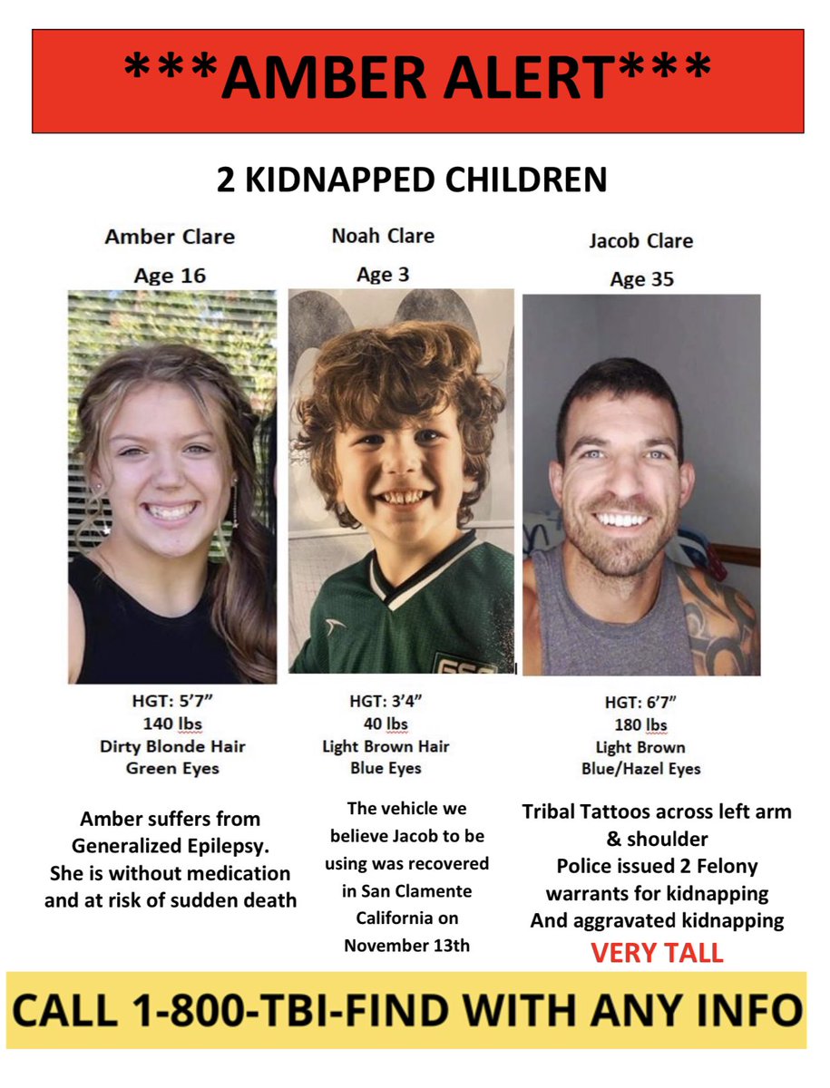 Hockj455's tweet photo. @Nerdy_Addict Updated flyer for Amber and Noah Clare. @DoriDamAndersen has a google doc this will be accessible through. **SHARE SHARE SHARE**
#BringAmberHome #BringNoahHome https://t.co/apstdmMG1Z