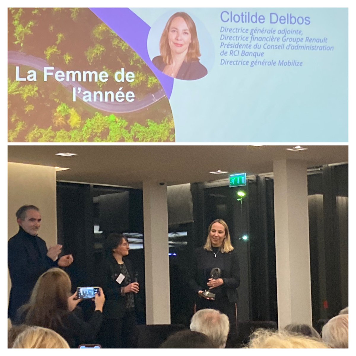 @ClotildeDelbos de #RenaultMobilize élue « Femme de l’année » par @WaveAutos. Une motivation de plus de l’équipage <a href="/Watt_Elles/">Watt'Elles</a> pour rouler à bord d’une #RenaultZoe sur The Green Expedition <a href="/TGE_Sojasun/">The Green Expedition - Sojasun</a> #femmes #leadership #espritdéquipe