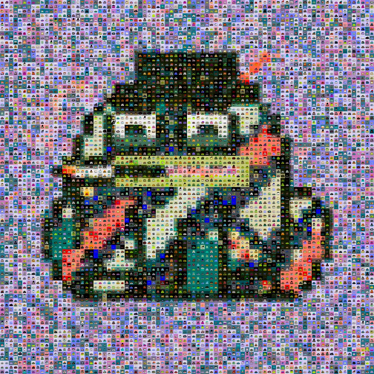 itsorawan's tweet photo. Who would like this special @cryptoadznft Mosaic TOADENZA piece in ULTRA HD (print quality) for FREE? 
I'll be picking 20 ppl for the free airdrop 💜🐸✨ 

Rules:
1. Follow me 
2. RT 
3. Comment ur ETH address below 👇

Closes in 24hrs. Will be listing on Opensea after giveaway. https://t.co/EGZAy94z1f