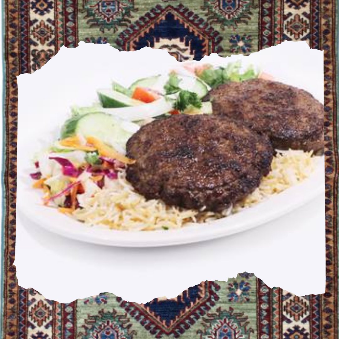 Want a bit of extra spice? Try our “Chaplee Kabob” combo, two beef patties marinated in rich spices, comes w/ salad+naan+rice 🍽
.
.
.
.
.
#torontohalal #afghancuisine #halalto #torontostrong #halaltoronto #torontofoodlovers #takeoutto #downtownspots #deliveryto #downtowntoronto