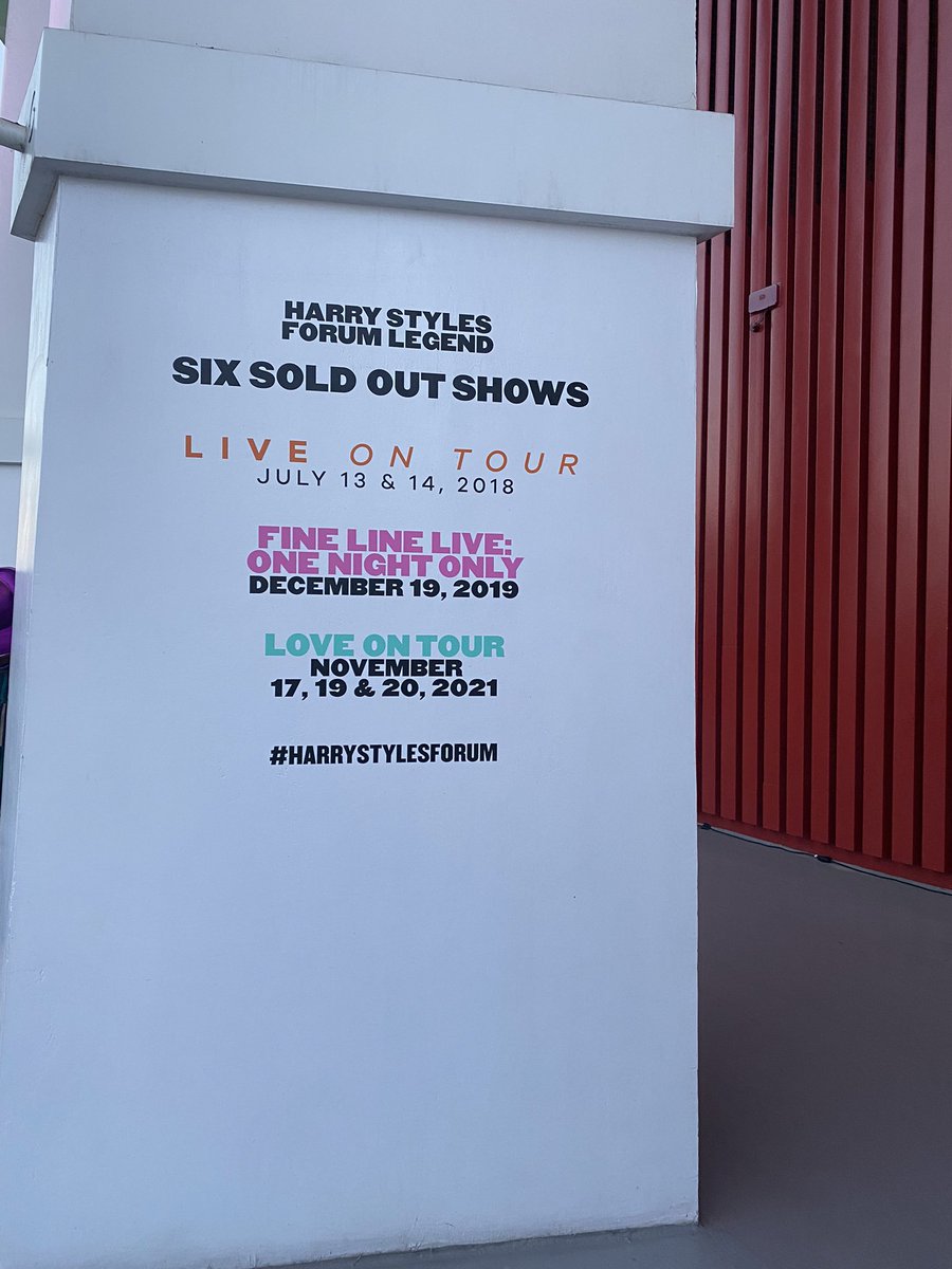 hsdaily's tweet photo. Harry Styles. @TheForum Legend. Six Sold Out Shows. https://t.co/31TqMn1Ojm