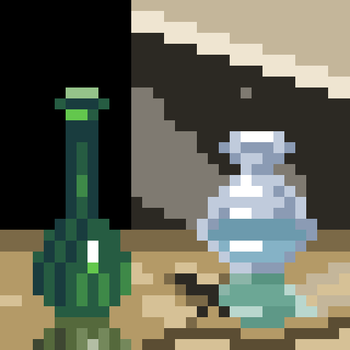 ProphetPixel's tweet image. Still life #vases for #pixel_dailies @Pixel_Dailies #pixelart