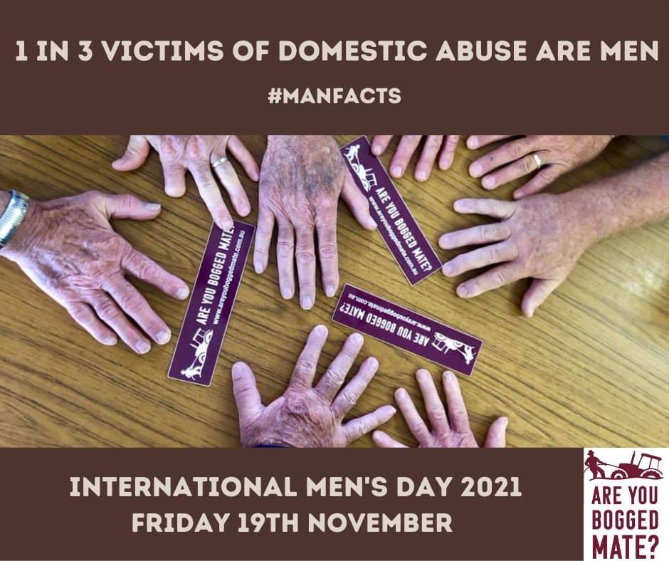 RUboggedmate's tweet photo. Men account for one third of domestic abuse victims.
(And that is only the ones that report it)
That needs to change. 💪🏽

#areyouboggedmate #internationalmensday2021
#manfacts
#letstalkaboutmen 
#menmatter https://t.co/iTNjaQ5esN