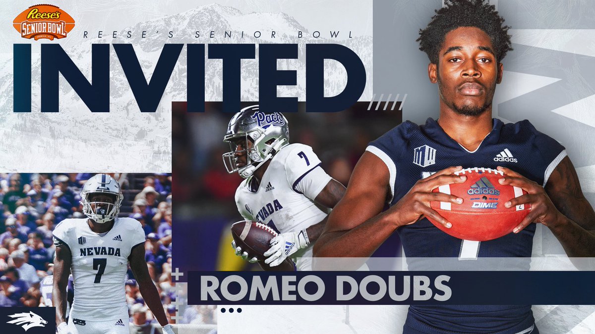 Hard work pays off 😤

<a href="/RomeoDoubs/">RD</a> is headed to the <a href="/seniorbowl/">Panini Senior Bowl</a>! 

#BattleBorn // #NevadaGrit