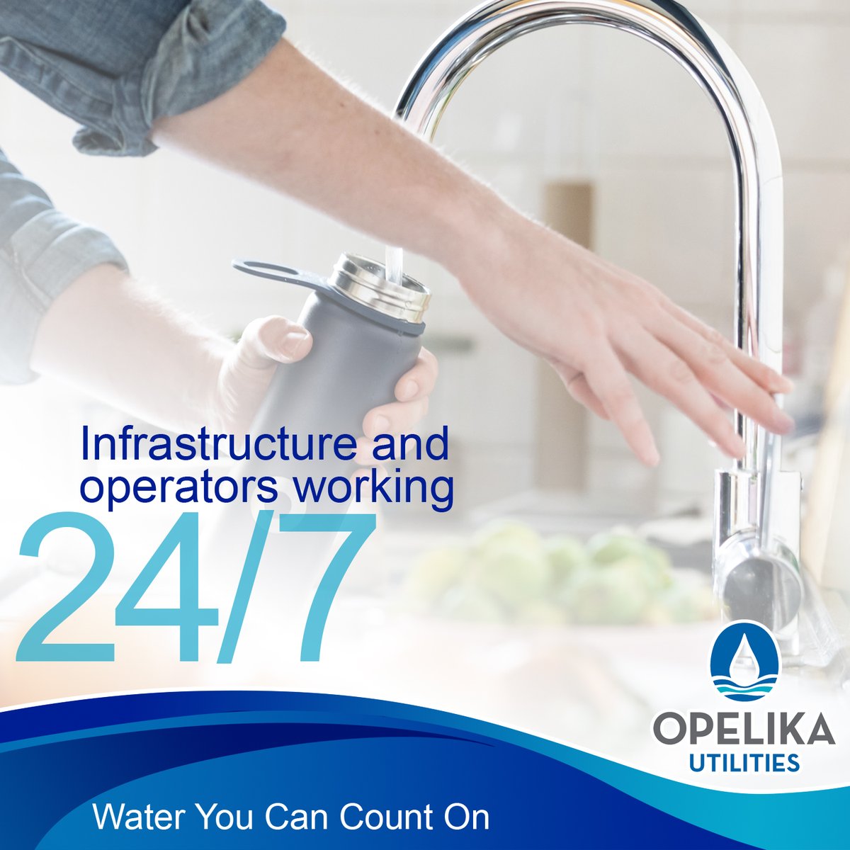 OpelikaWater's tweet photo. Ever wonder #WhatItTakes to get water to our community? Follow us and invite your neighbors and friends to learn how we deliver clean, reliable water to your tap – day and night! #WaterAtWork #OpelikaAL @opelikacitygov https://t.co/ZpF3fmwr9t