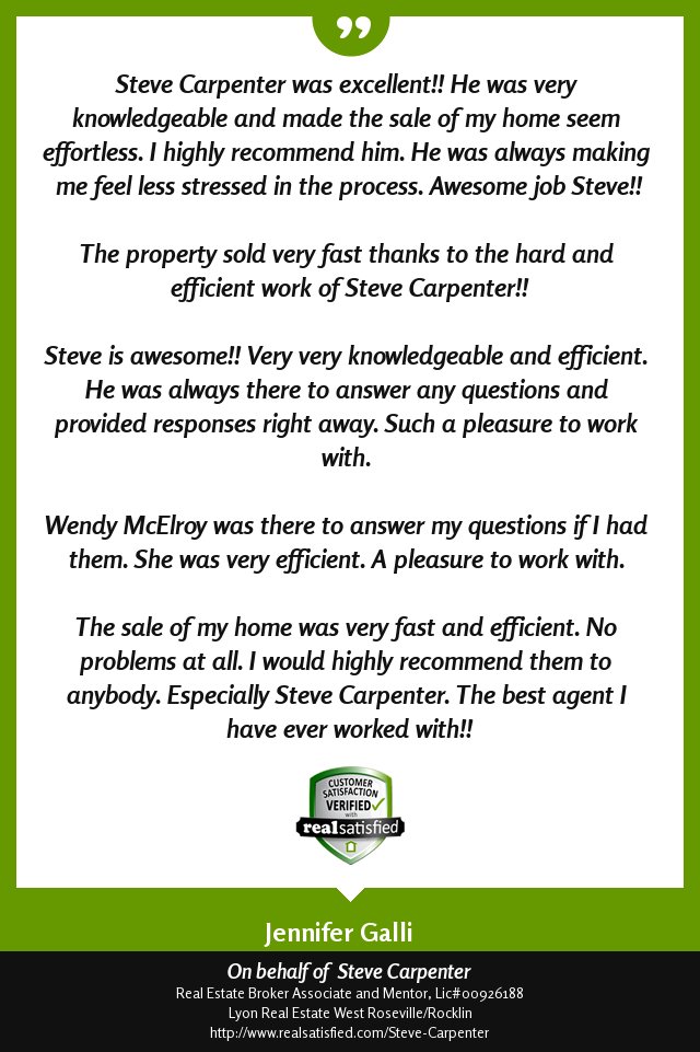 steveacarpenter's tweet photo. This recommendation illustrates one of the reasons why I love my job. https://t.co/Kz3hghNhKs via @realsatisfied https://t.co/U0kuy3cou3