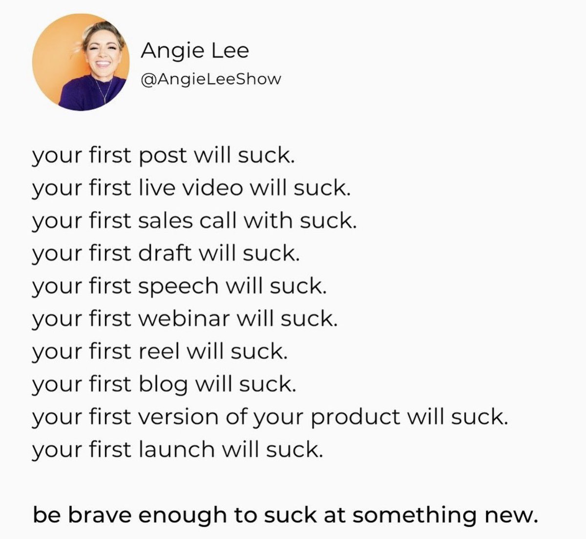 PopsikleShop's tweet image. Not trying to suck is how you get stuck. Be brave enough to make hiccups &amp;amp; start the process, that’s how you get good. 🐛🦋✨ #youshouldtryit #lifeistooshort #gettinggood #readyfireaim #fallingdown #gettingup