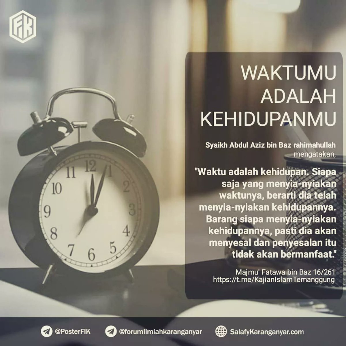 dethaben's tweet photo. Assalamu'alaikum
Semangat pagi...

Allahumma inni as aluka ‘ilman naafi’aa wa rizqan toyyibaa wa ‘amalan mutaqabbalaa

“Ya Allah, sungguh aku memohon kepadaMu ilmu yang manfaat, rizki yang baik dan amal yang diterima.”

(HR. Ibnu As-Sunni dan Ibnu  Majah) https://t.co/sK4ExChGvq