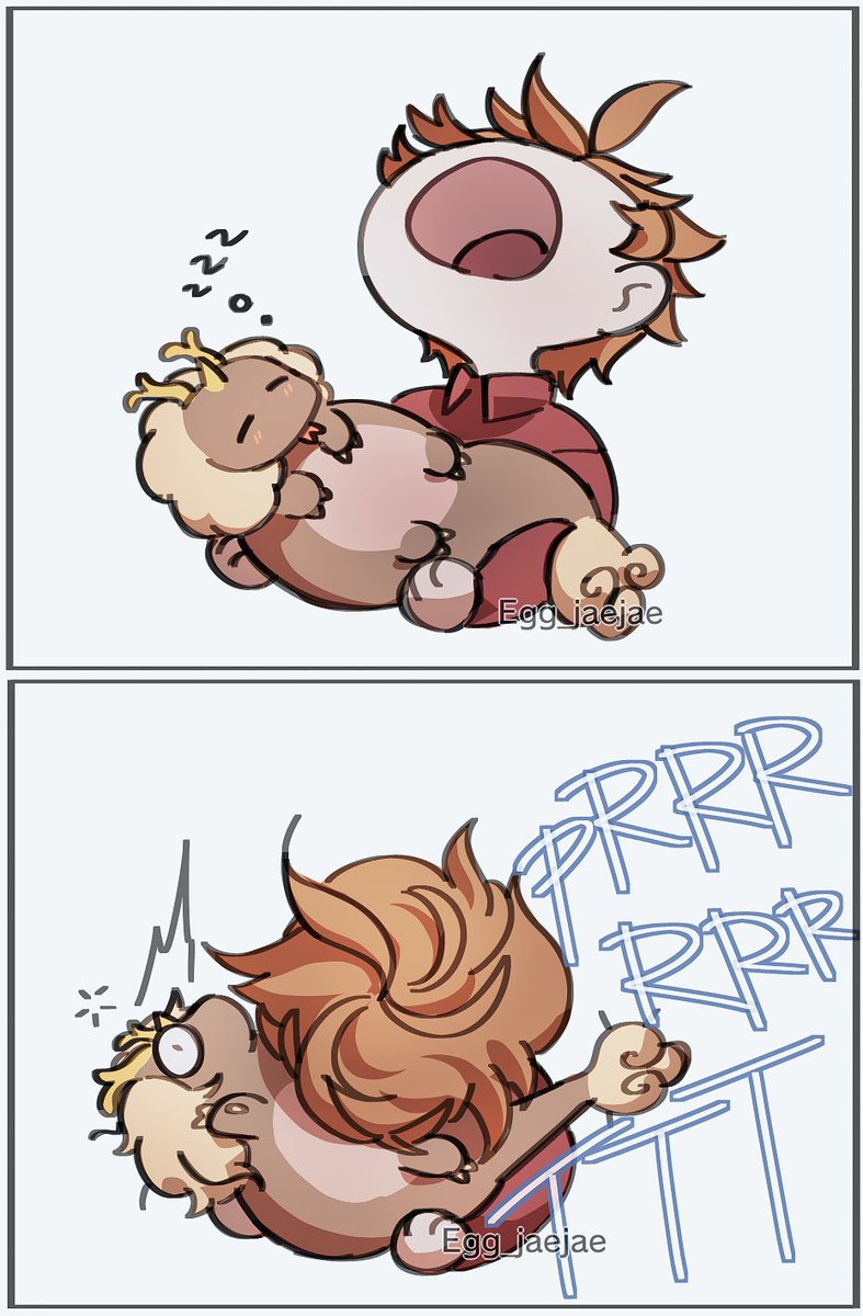 Egg_jaejae's tweet photo. Been so busy with plates so here's a short comic of my bby dragonli and Childe 😌
.
#chili #tartali https://t.co/2y2EmhOx6w