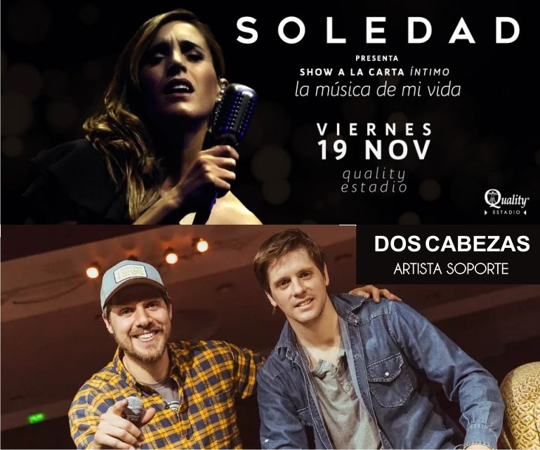 Este viernes abrimos el show de <a href="/sole_pastorutti/">SOLEDAD</a> 😍😍