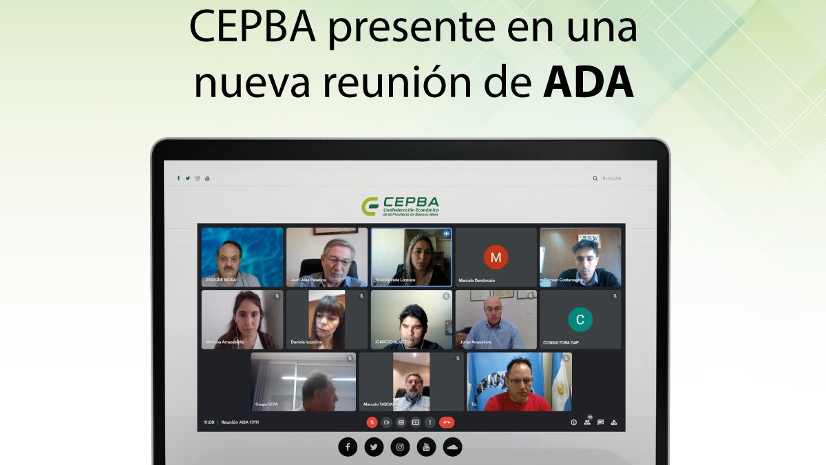 Cepba's tweet photo. #CEPBA participó de una nueva reunión virtual de ADA a través de su Secretario de Energía Facundo Galdós! https://t.co/UInWOnrm7O