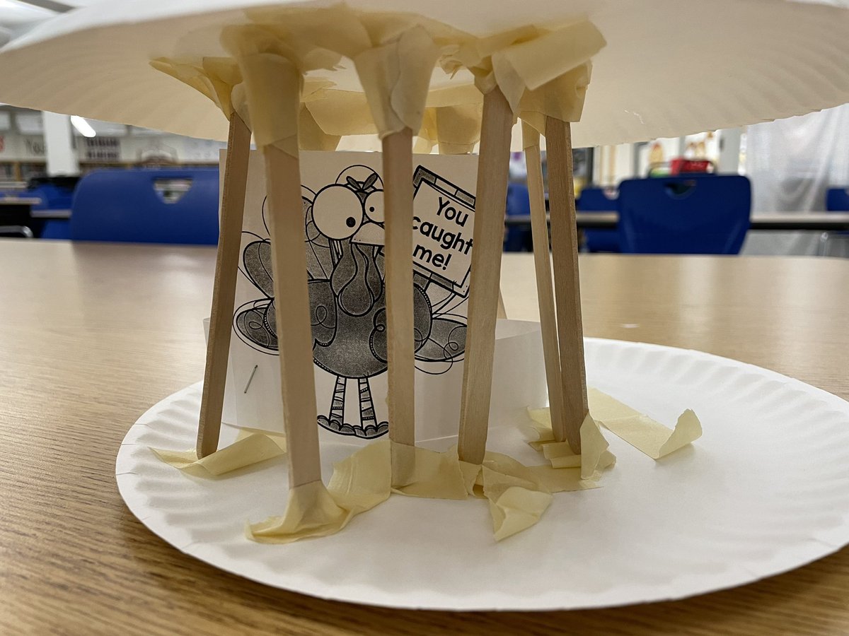 mrsjenpascale's tweet photo. Third grade students used their teamwork skills to design a Turkey Trap during ROAR Class! #howtocatchaturkey https://t.co/UNeZ0m5Ukf