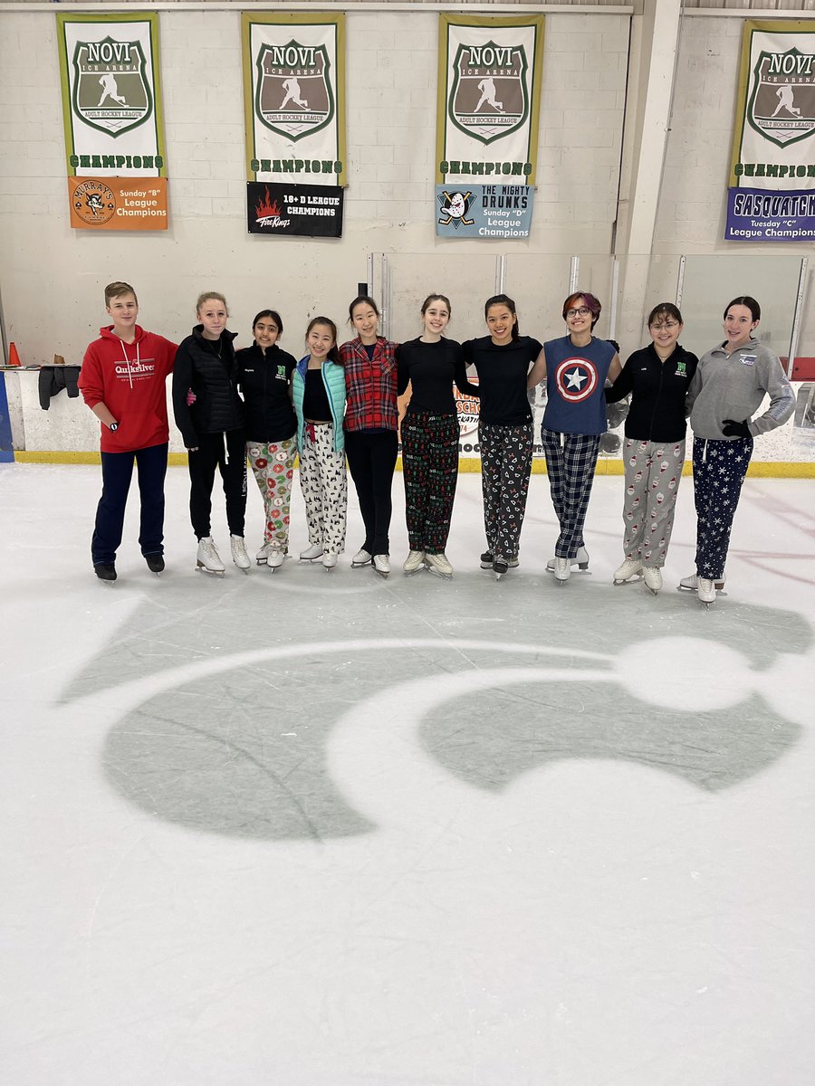NoviVarSkate's tweet photo. Pajama Day at Practice today!!! #Wildcatpride https://t.co/cwjyinlxxV