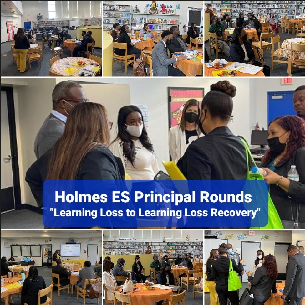 "From Learning Loss to Learning Loss Recovery." #TheBlueprint 
Thank you to my amazing colleagues for allowing my  team and I to open our doors and share our reality at Holmes Elementary Principal Rounds. <a href="/trydiggs/">Dr. Try K. Diggs</a> <a href="/MjLewis13/">Michael A. Lewis, Ed.D.</a> <a href="/MarthaMunozCRO/">Martha M. Muñoz</a> <a href="/docdn83/">Derek Negron</a> <a href="/LKFuller13/">Fuller, LK</a>