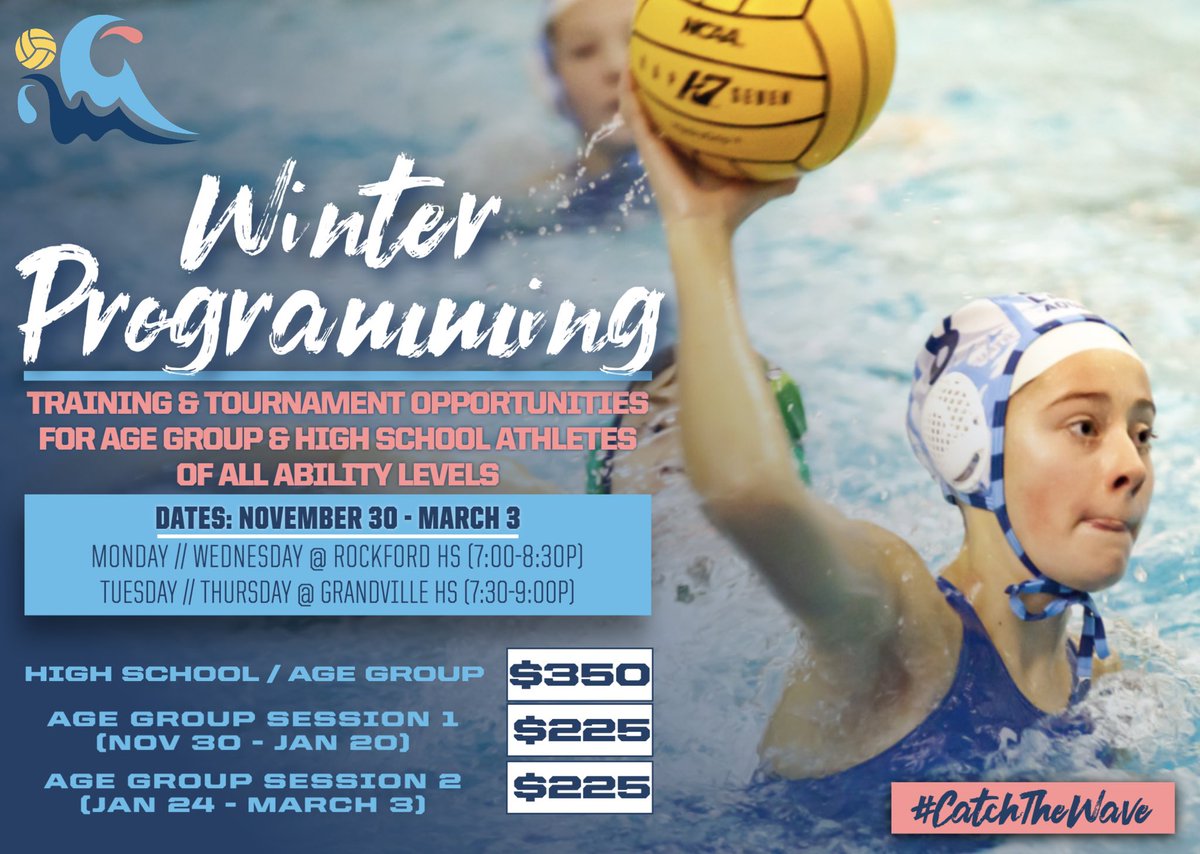GL_Aquatics's tweet photo. WHO’S READY FOR SOME POLO?! 🤽‍♀️🤽‍♂️

Winter registration is LIVE at https://t.co/T4EBa4dX02 We are revved up for our BIGGEST season yet!! Share with friends, polo is always better with others!! #CatchTheWave https://t.co/xpCMg6fSXQ